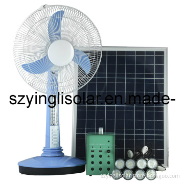 Solar Fan with Portable Solar Lighting Kit